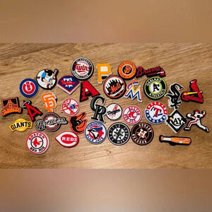 MLB BASEBALL TEAMS CROC JOBBITZ SET DODGERS GIANTS TWINS SOX SHOE CHARMS